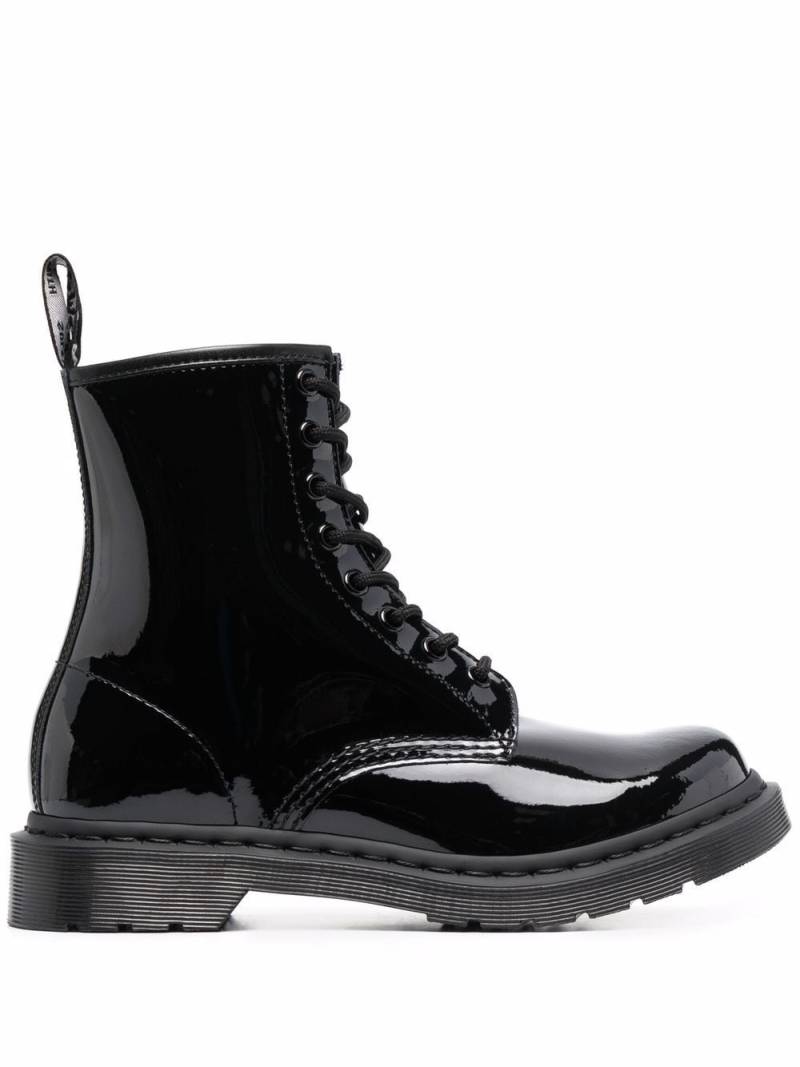 Dr. Martens high-shine ankle boots - Black von Dr. Martens