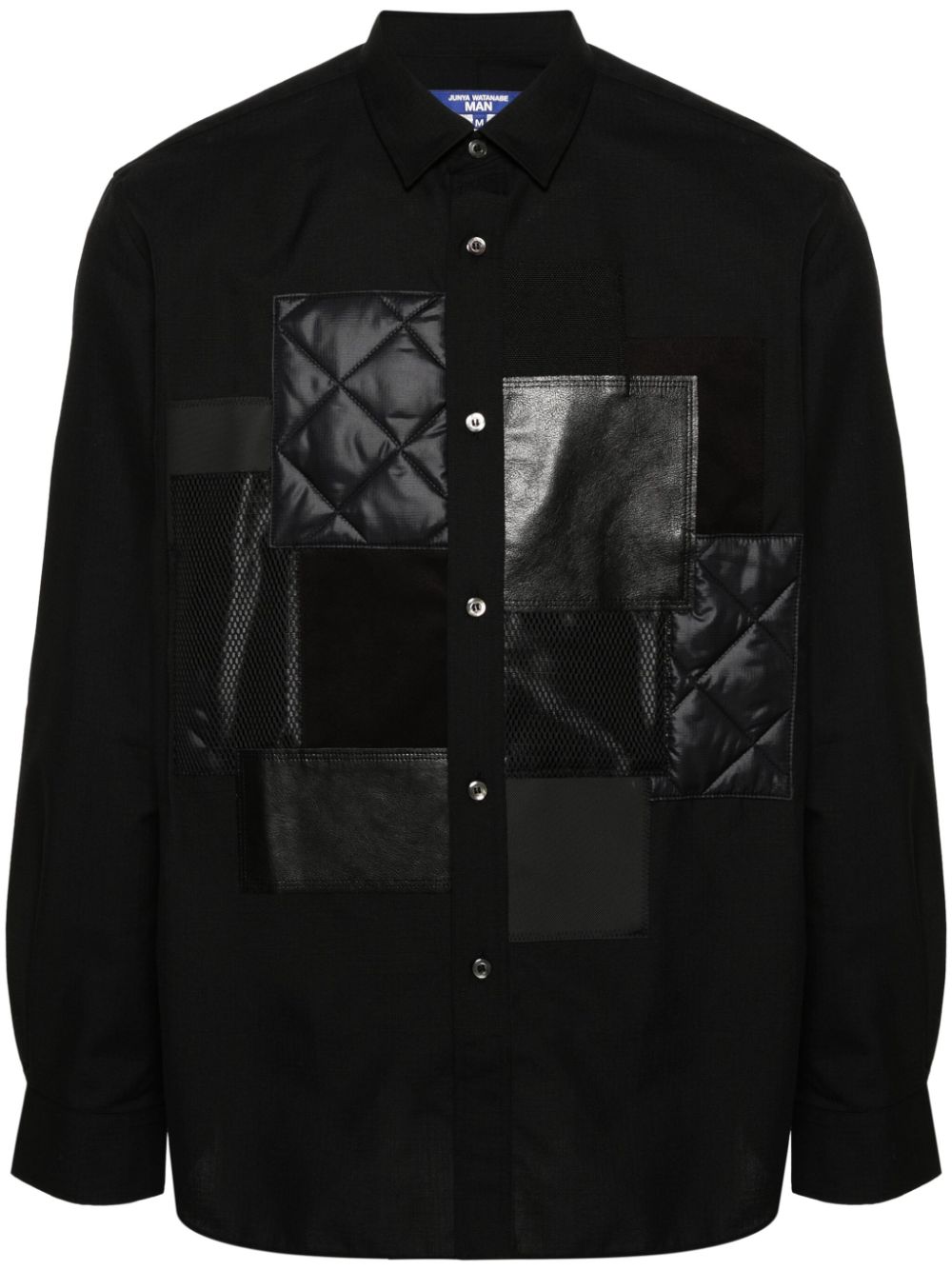 Dr. Martens pleat-detail patchwork shirt - Black von Dr. Martens