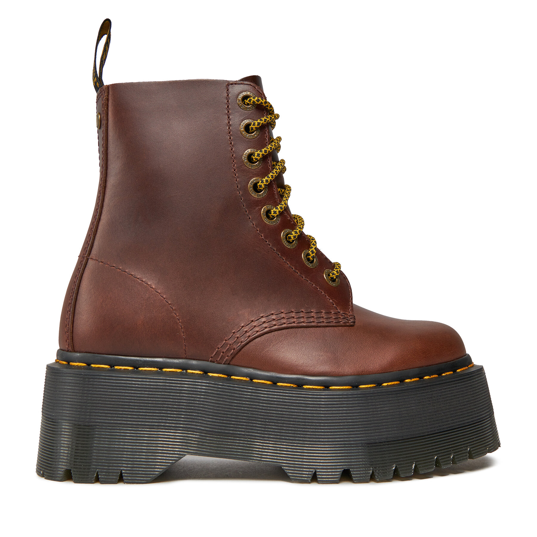 Schnürstiefel Dr. Martens 1460 Pascal Max 31102201 Dark Brown 201 von Dr. Martens