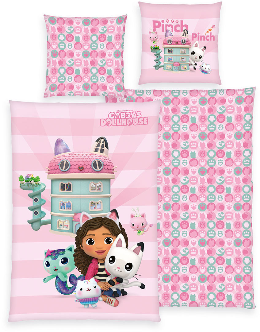 Dreamworks Gabby’s Dollhouse Kinderbettwäsche »Gabbys Dollhouse«, mit tollem Motiv von Dreamworks Gabby’s Dollhouse