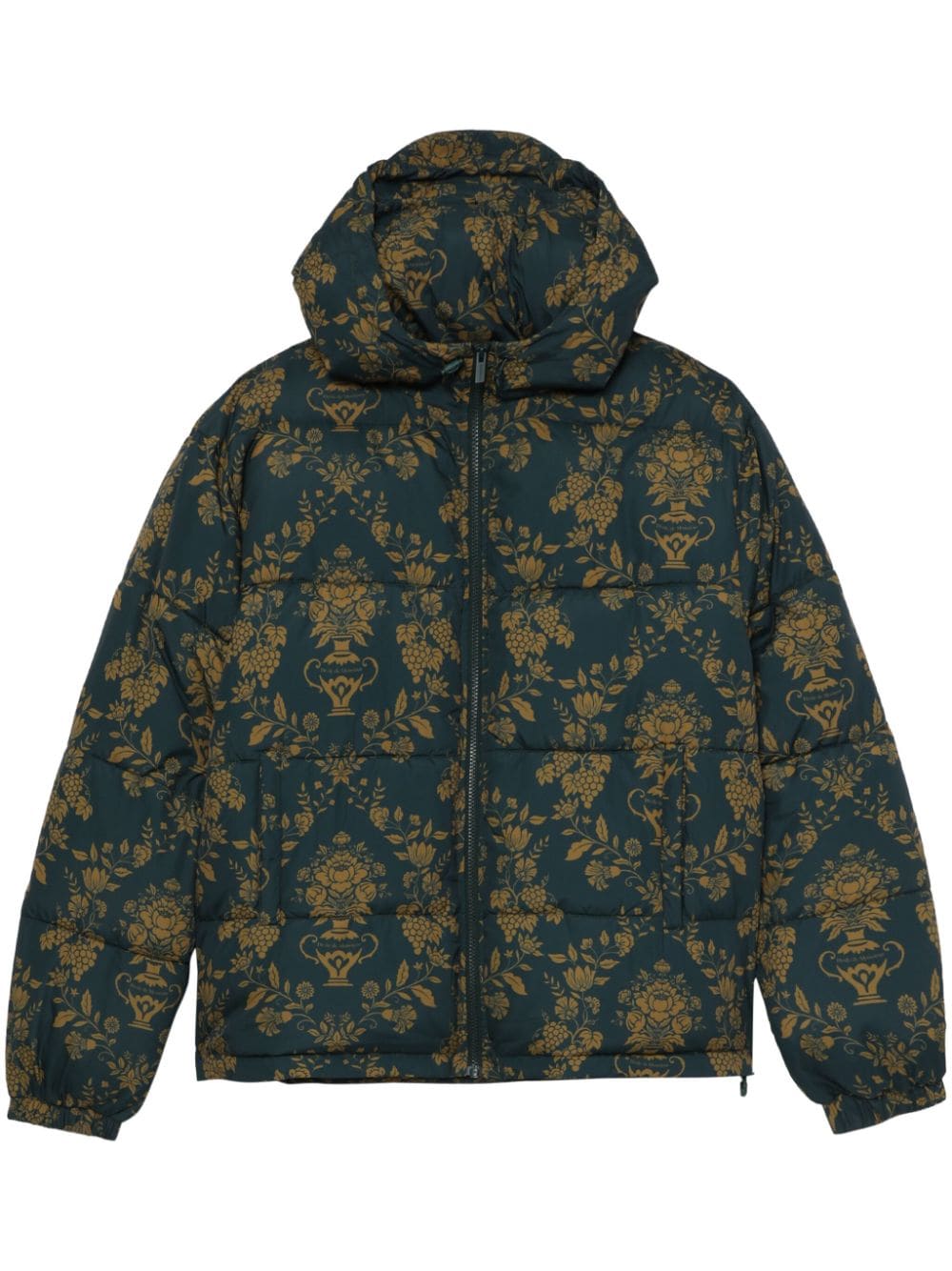 Drôle De Monsieur La Doudoune Damas hooded padded jacket - Green von Drôle De Monsieur