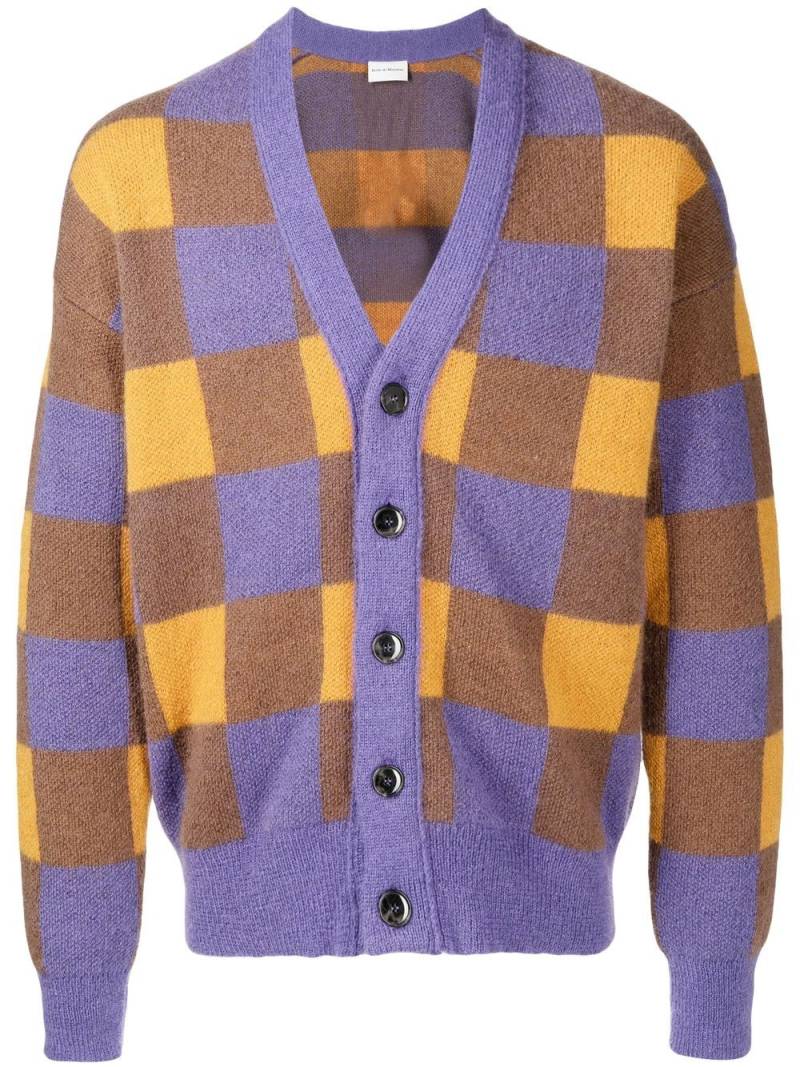 Drôle De Monsieur checked mohair-blend cardigan - Multicolour von Drôle De Monsieur