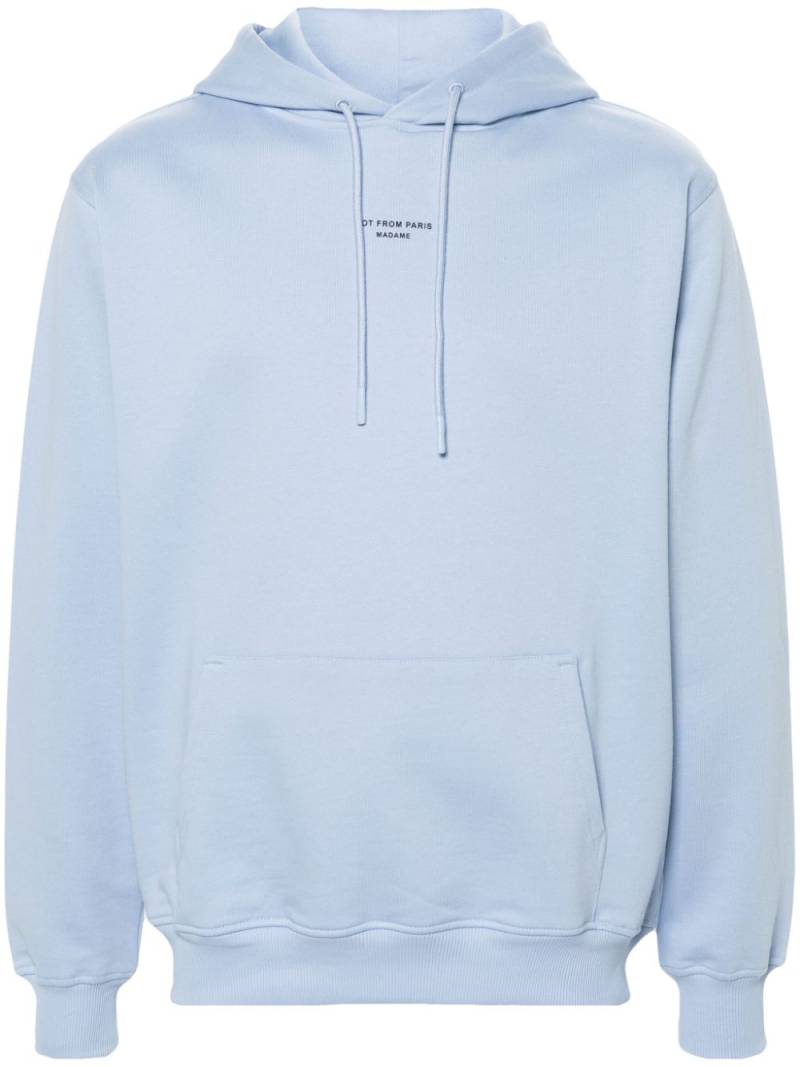 Drôle De Monsieur Le Hoodie Slogan cotton hoodie - Blue von Drôle De Monsieur