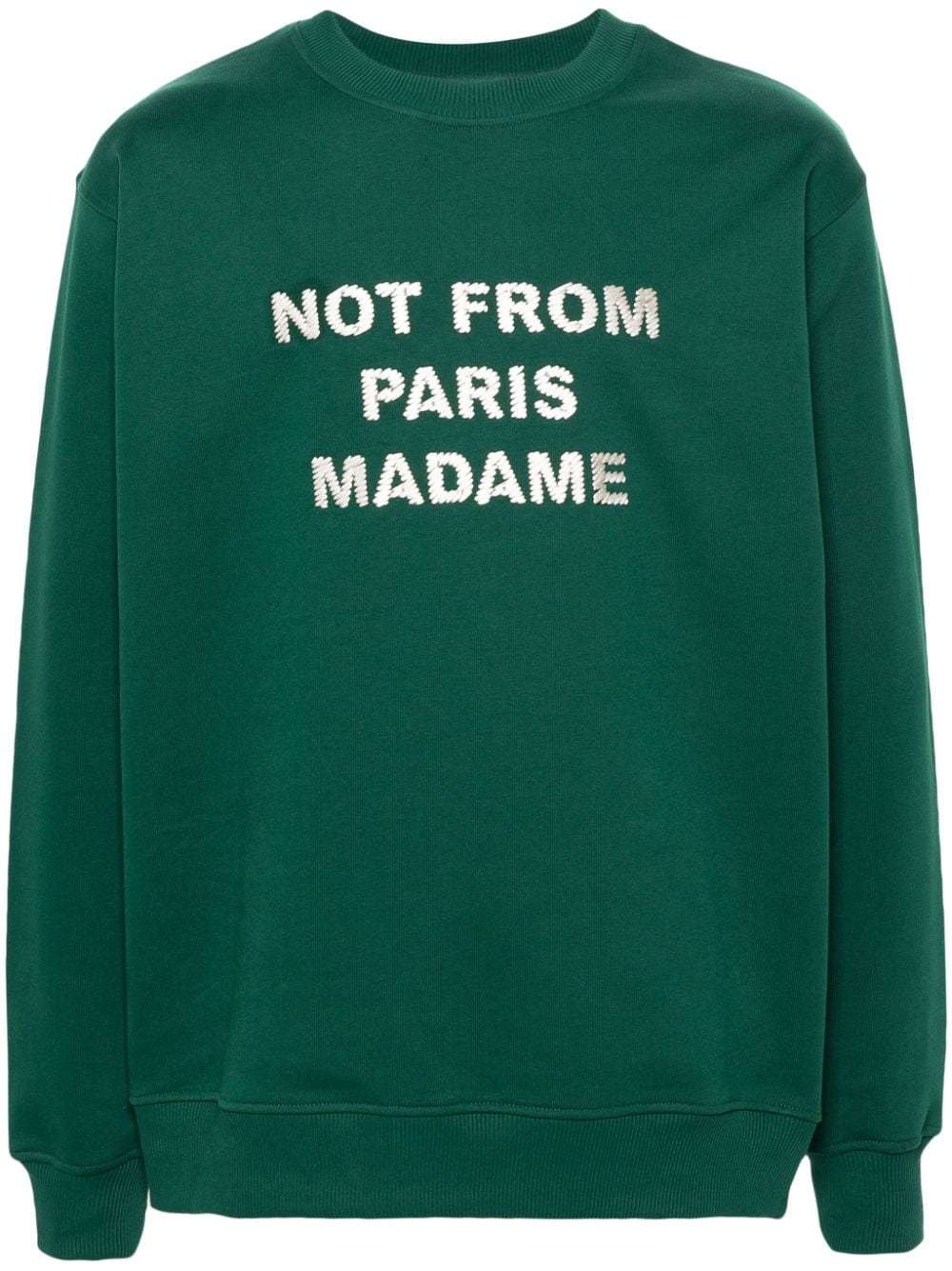 Drôle De Monsieur Le Sweatshirt Slogan top - Green von Drôle De Monsieur