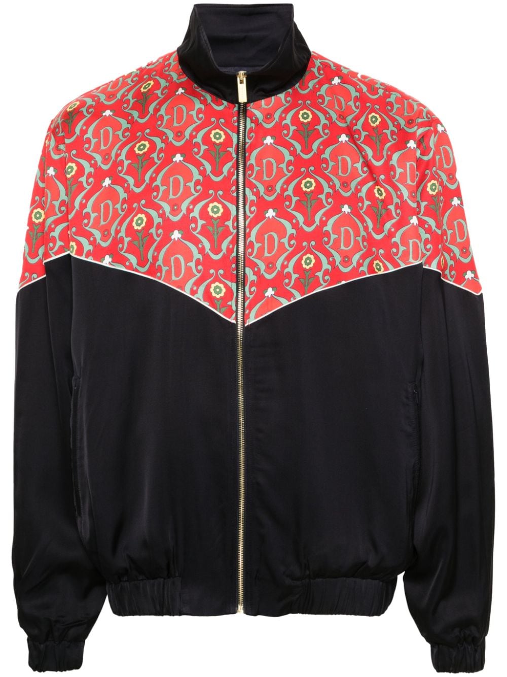 Drôle De Monsieur Ornaments zip-up jacket - Blue von Drôle De Monsieur