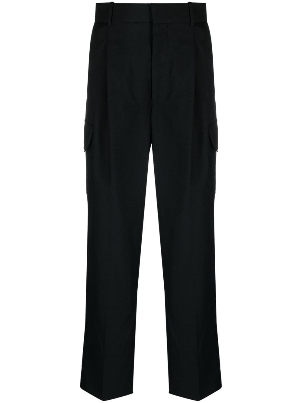 Drôle De Monsieur box-pleat tailored trousers - Black