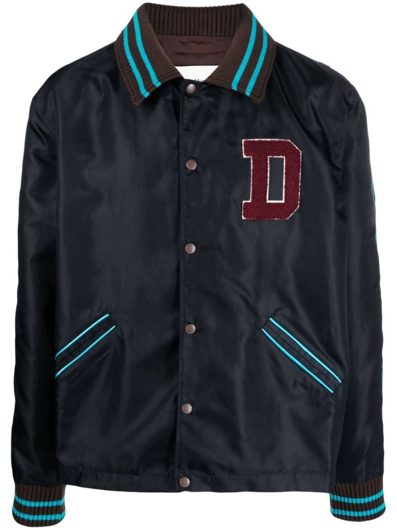 Drôle De Monsieur logo-patch sports jacket - Blue von Drôle De Monsieur