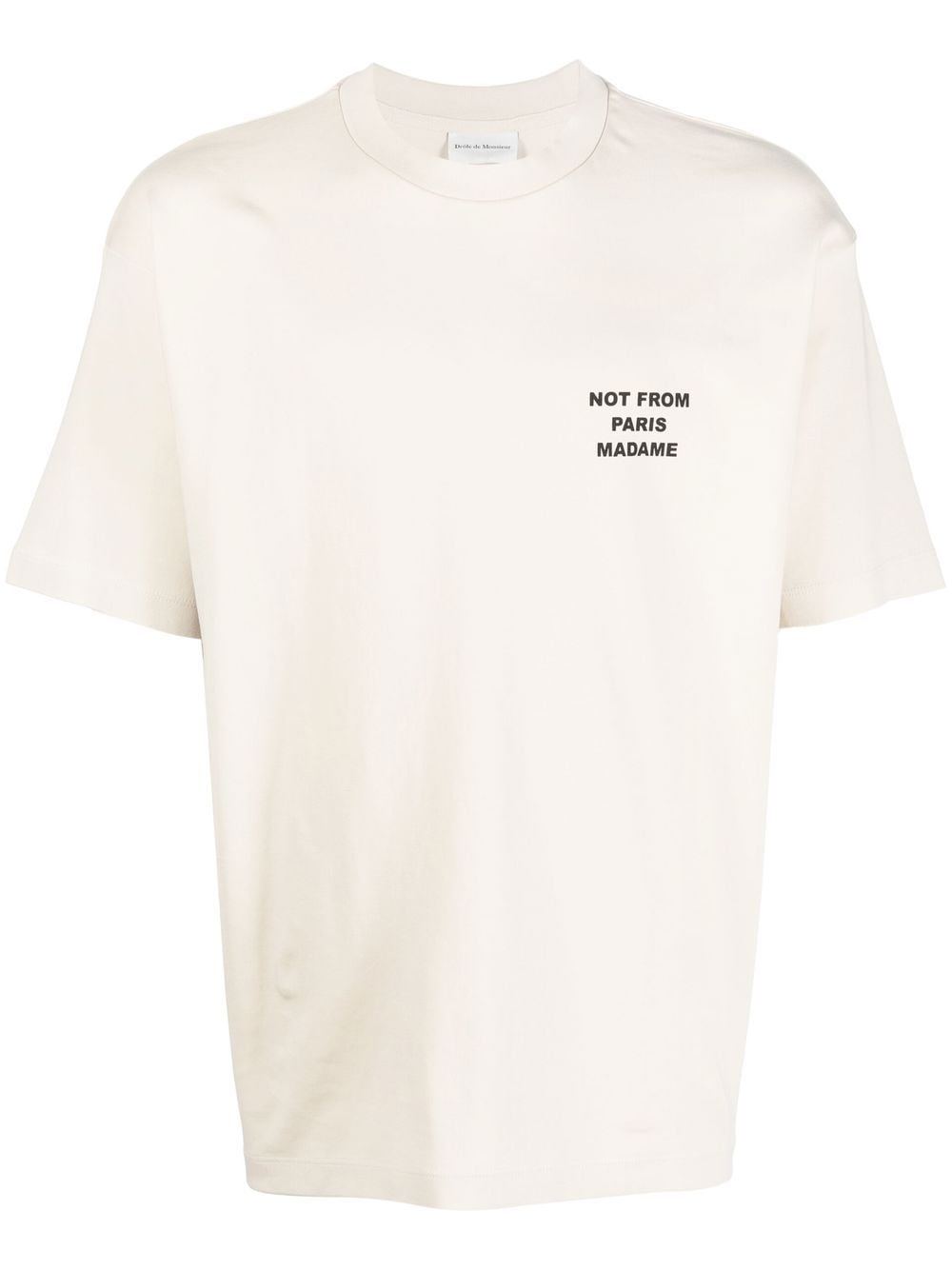 Drôle De Monsieur logo-print T-shirt - Neutrals von Drôle De Monsieur