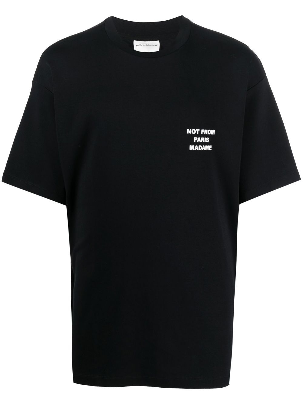 Drôle De Monsieur slogan-print T-shirt - Black von Drôle De Monsieur
