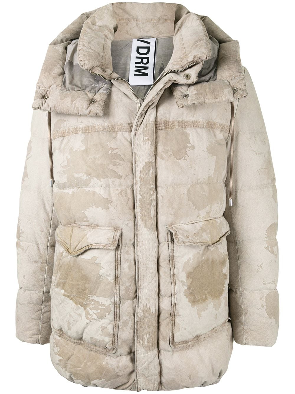 Drome camouflage padded jacket - Brown von Drome