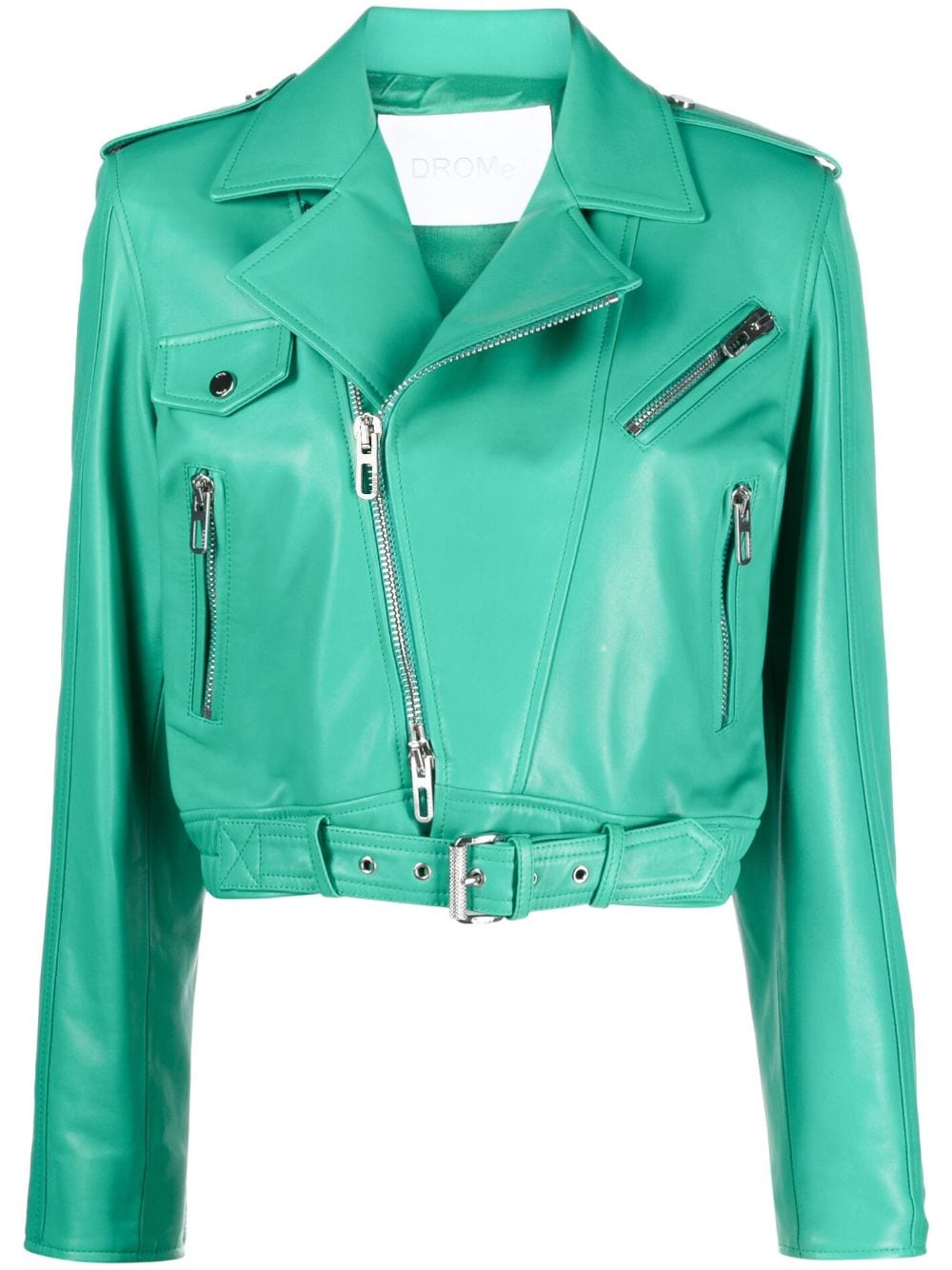 Drome double-breasted leather jacket - Green von Drome