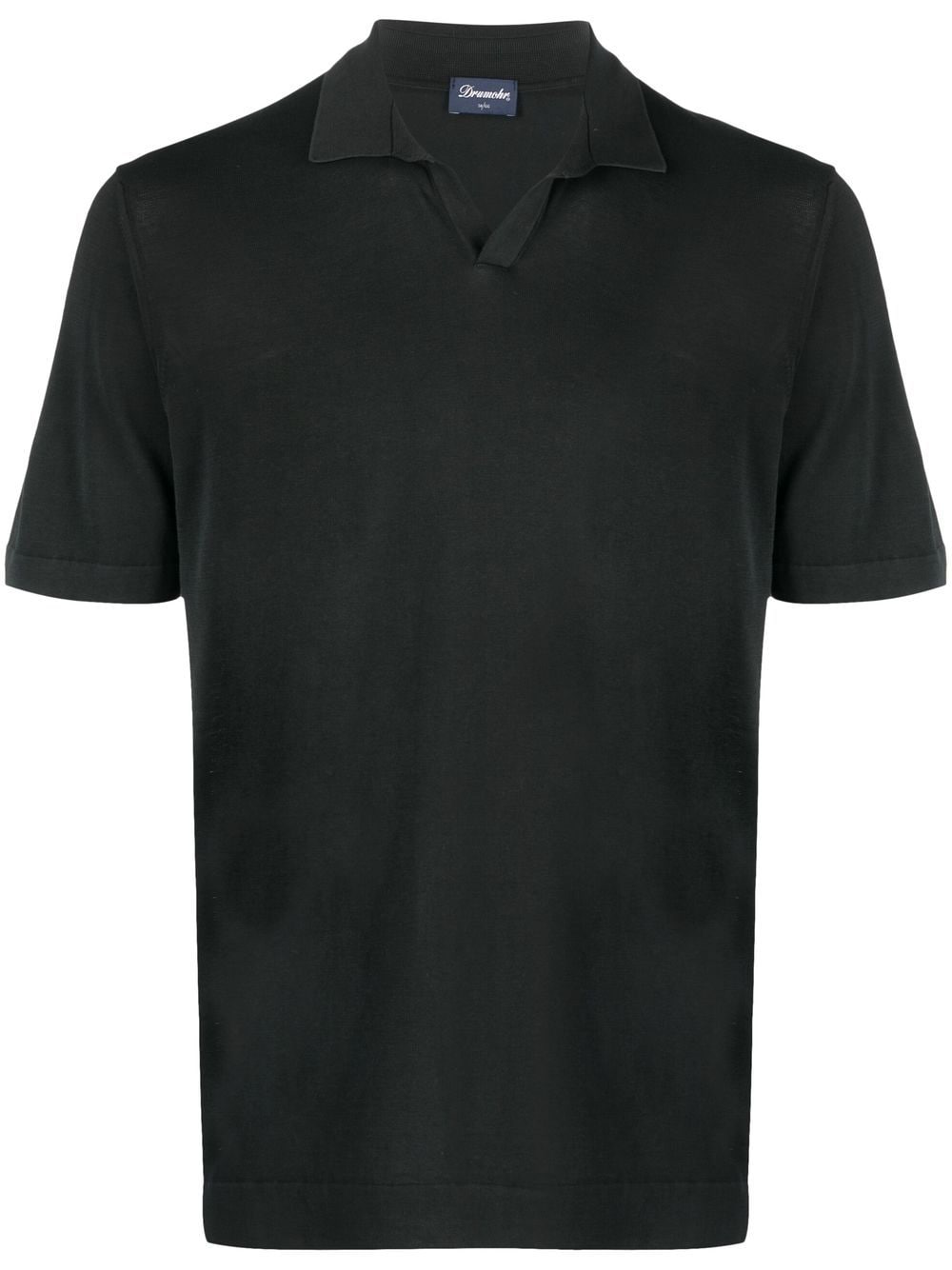 Drumohr V-neck polo shirt - Black von Drumohr