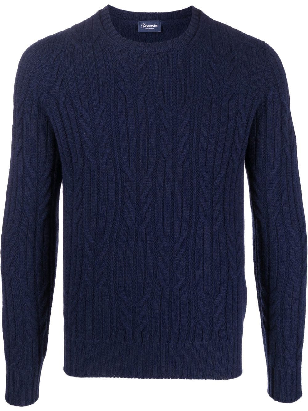 Drumohr cable-knit cashmere jumper - Blue von Drumohr