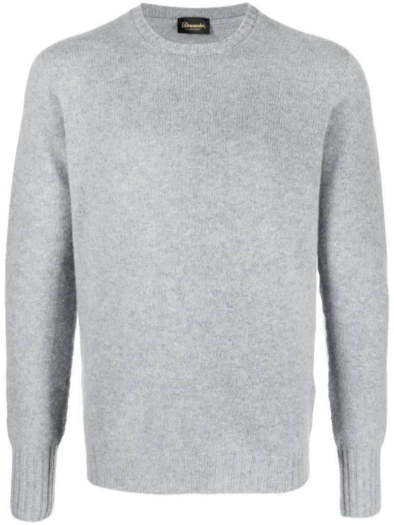 Drumohr cashmere crew-neck jumper - Grey von Drumohr