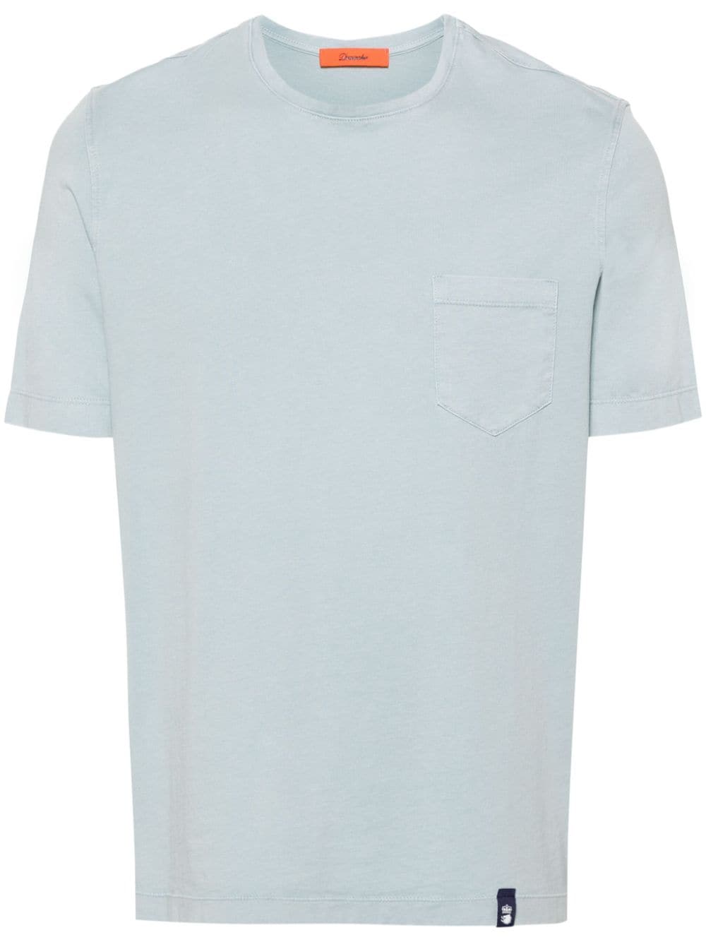 Drumohr chest-pocket cotton T-shirt - Blue von Drumohr