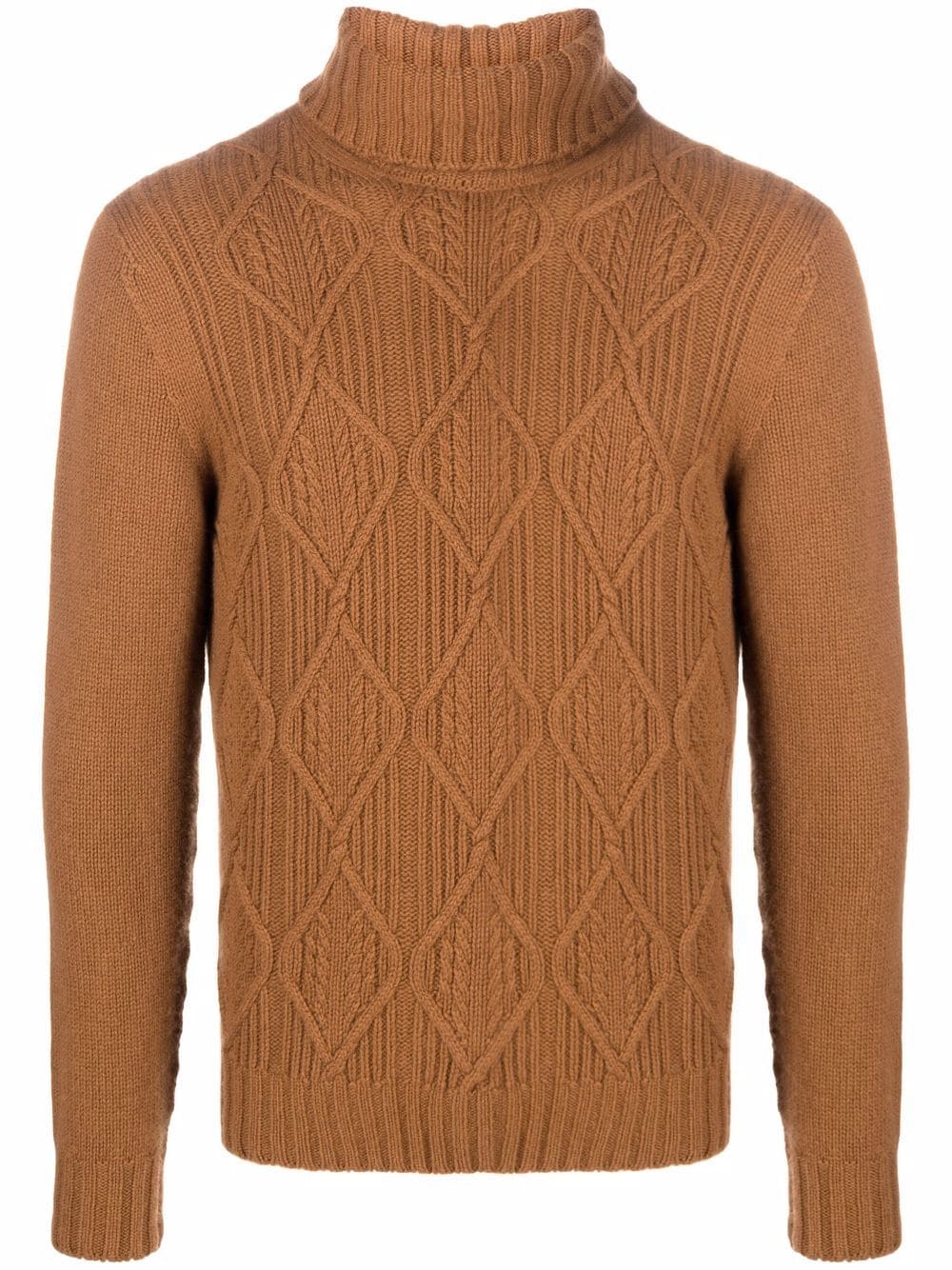 Drumohr chunky turtleneck cashmere jumper - Brown von Drumohr