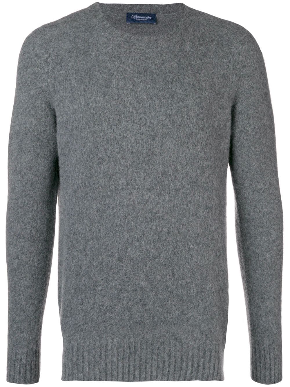 Drumohr crew neck brushed sweater - Grey von Drumohr