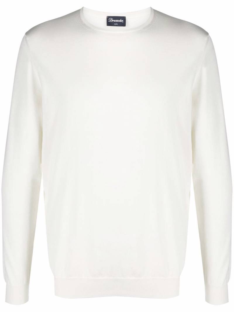 Drumohr crew-neck cotton jumper - Neutrals von Drumohr