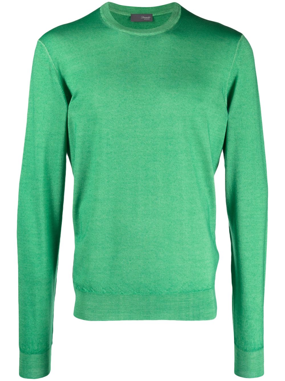 Drumohr crew-neck merino wool jumper - Green von Drumohr