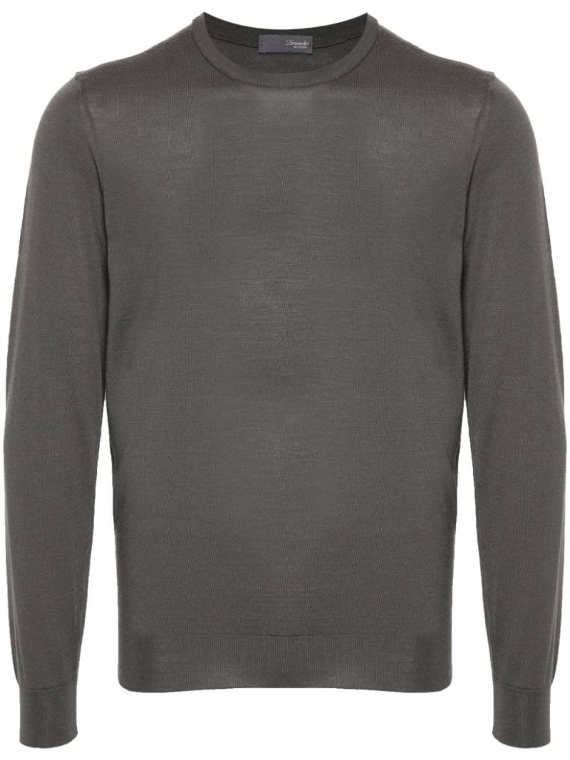 Drumohr crew-neck merino-wool jumper - Grey von Drumohr