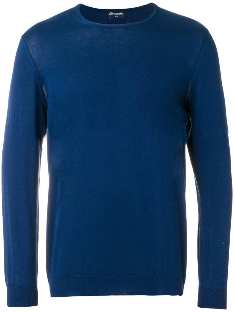 Drumohr crew neck sweatshirt - Blue von Drumohr