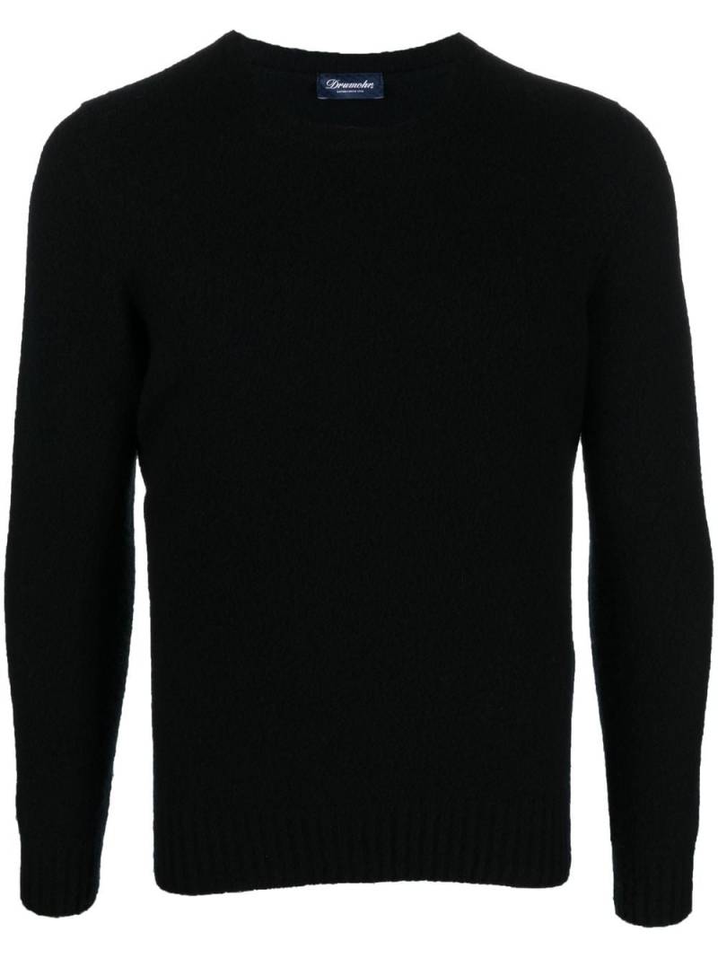 Drumohr crew-neck wool jumper - Black von Drumohr