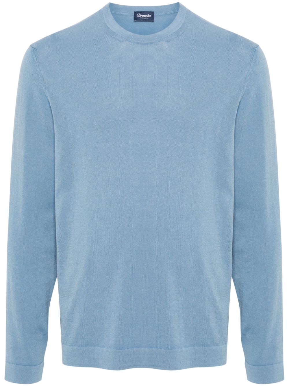 Drumohr fine-knit cotton jumper - Blue von Drumohr