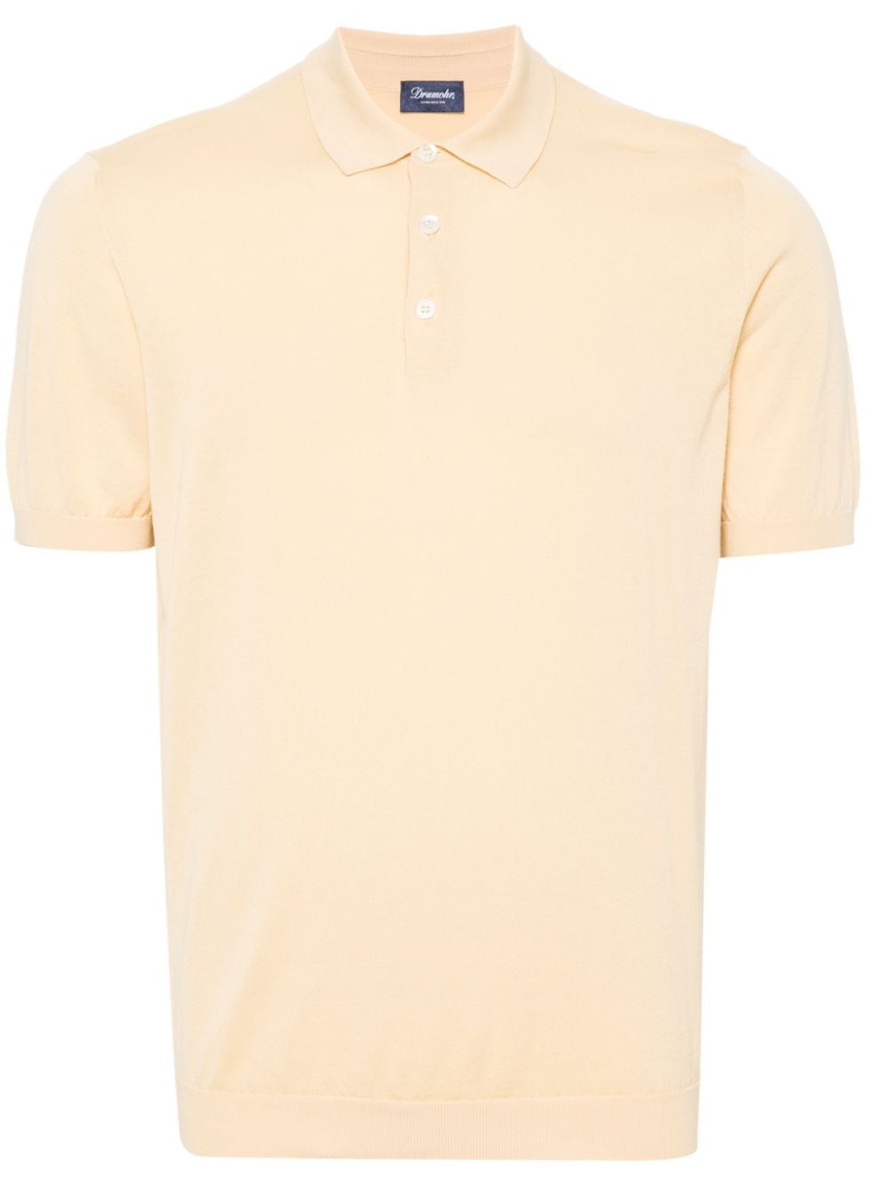 Drumohr knitted polo shirt - Orange von Drumohr