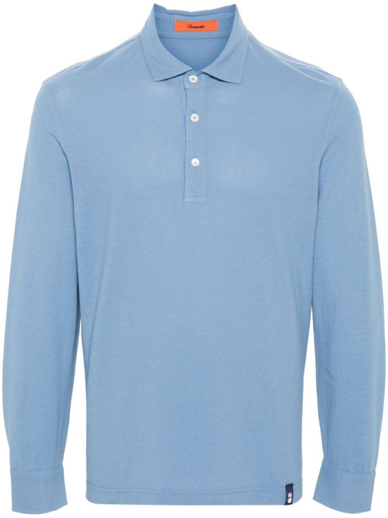 Drumohr long-sleeve polo shirt - Blue von Drumohr