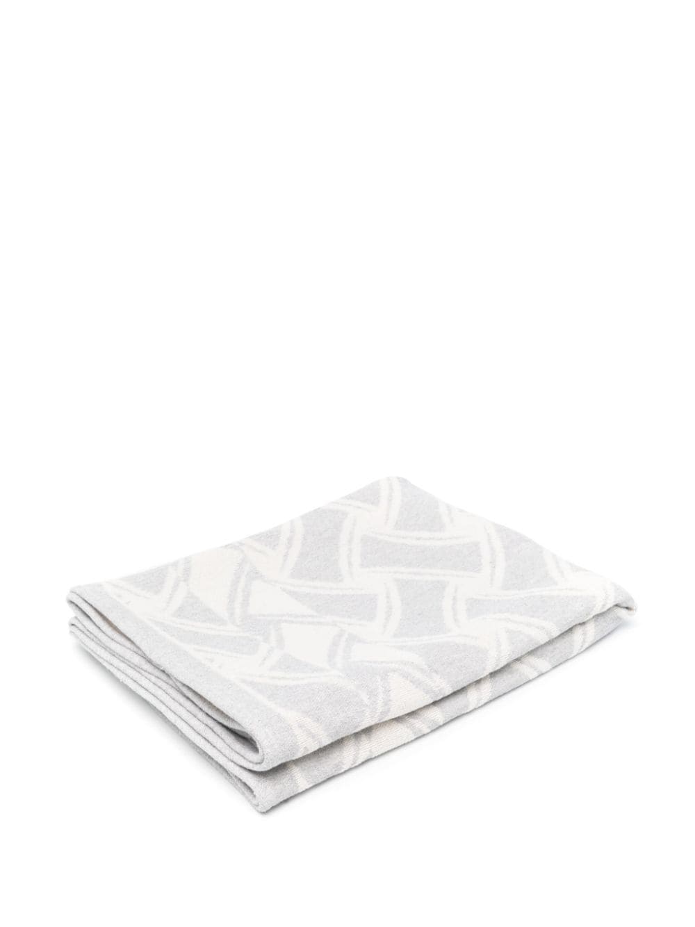Drumohr patterned-jacquard beach towel - Grey von Drumohr