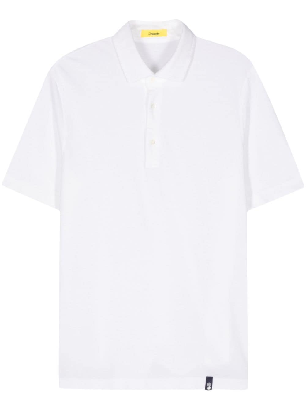 Drumohr piqué polo shirt - White von Drumohr