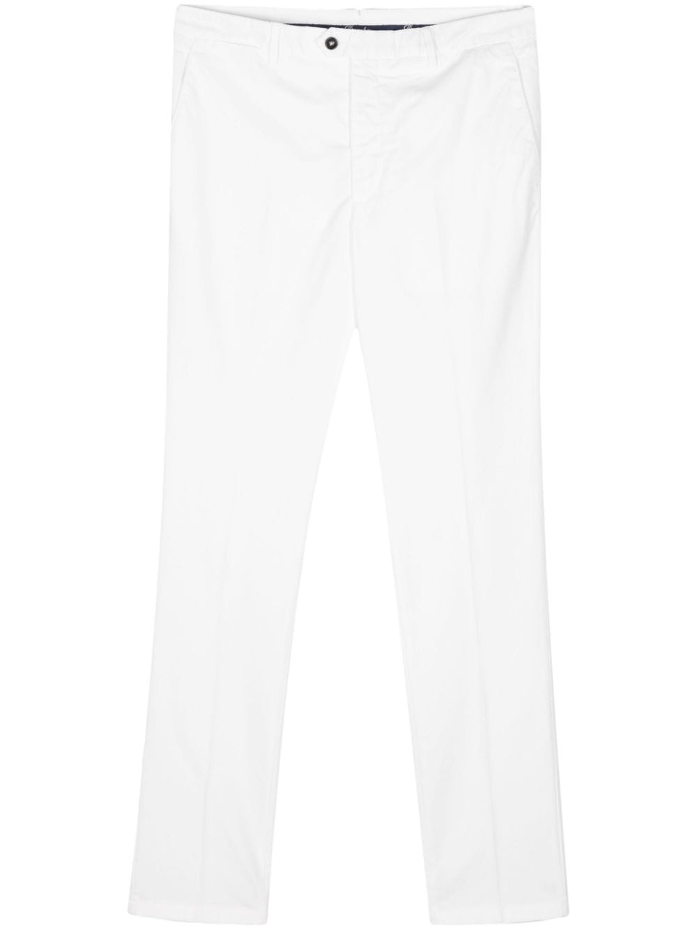 Drumohr pressed-crease tapered trousers - White von Drumohr