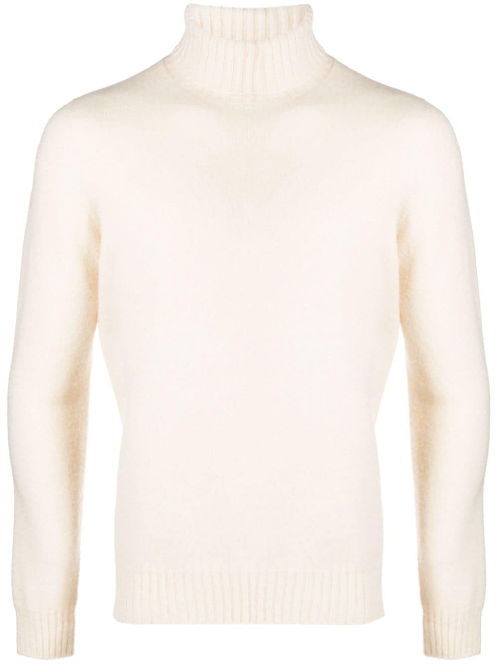 Drumohr ribbed-knit roll-neck jumper - White von Drumohr