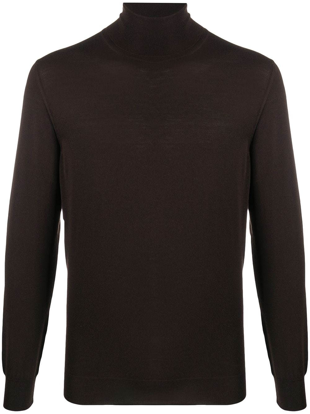 Drumohr roll neck merino jumper - Brown von Drumohr