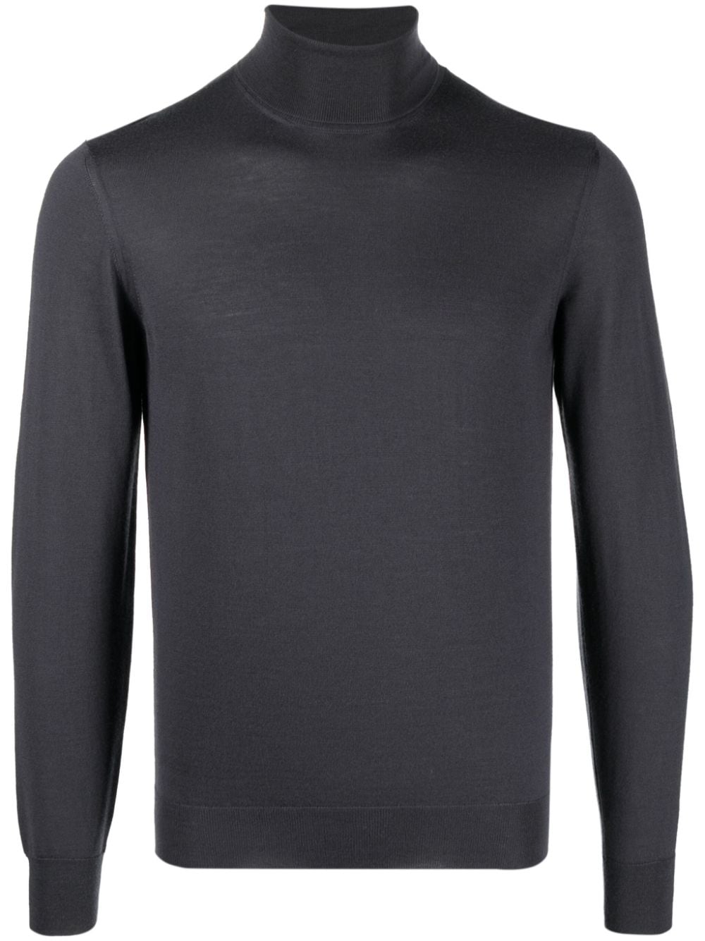 Drumohr roll-neck merino wool jumper - Blue von Drumohr