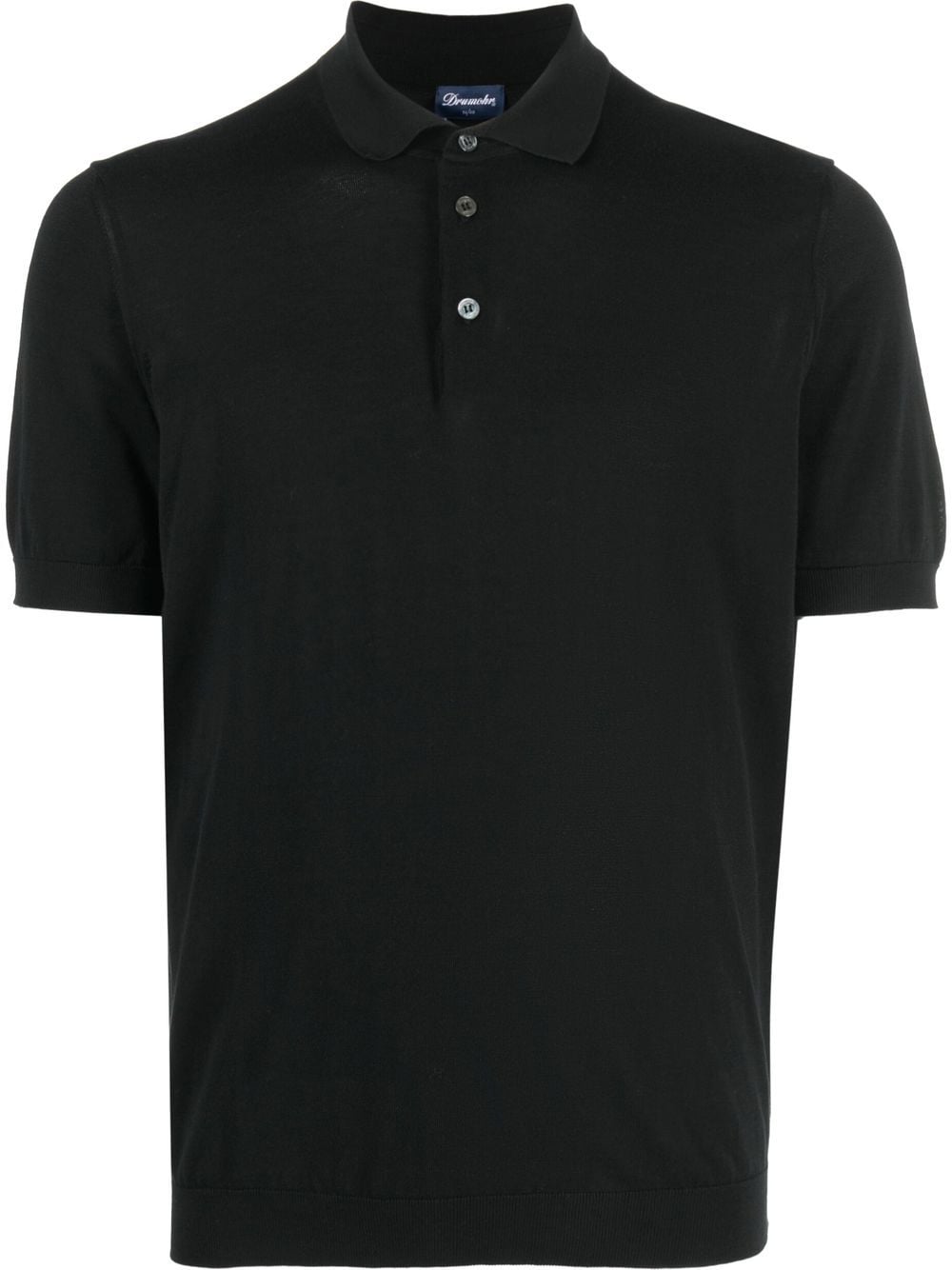 Drumohr short-sleeved polo shirt - Black von Drumohr