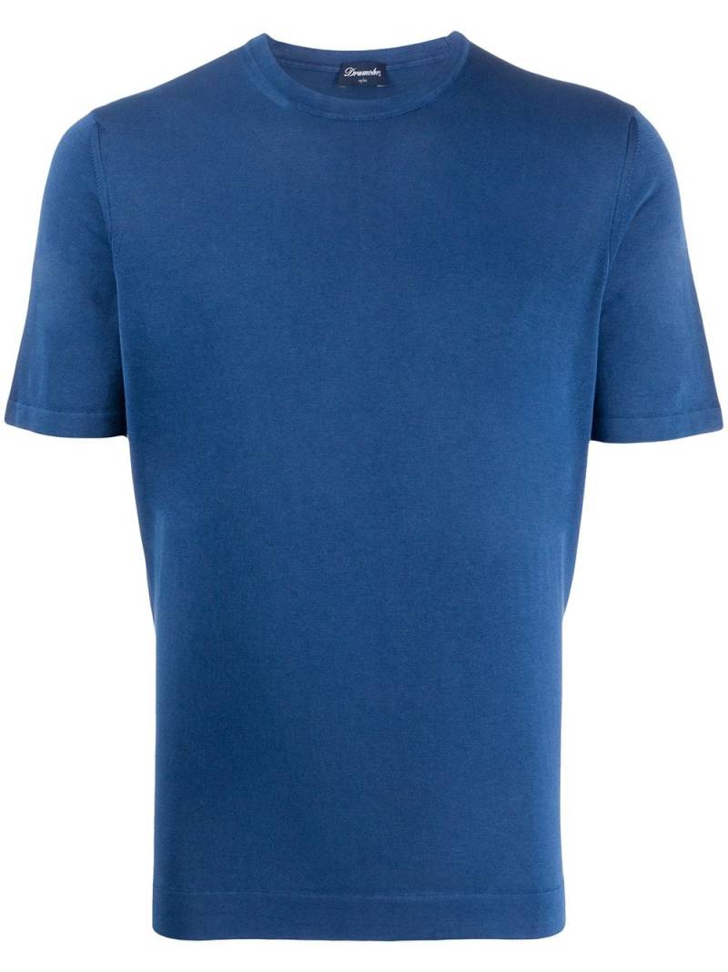 Drumohr solid-color T-shirt - Blue von Drumohr