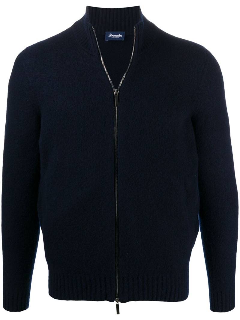 Drumohr zip-up wool cardigan - Blue von Drumohr