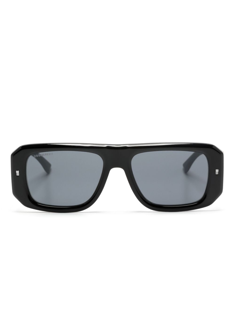 Dsquared2 Eyewear logo-print rectangle-frame sunglasses - Black von Dsquared2 Eyewear