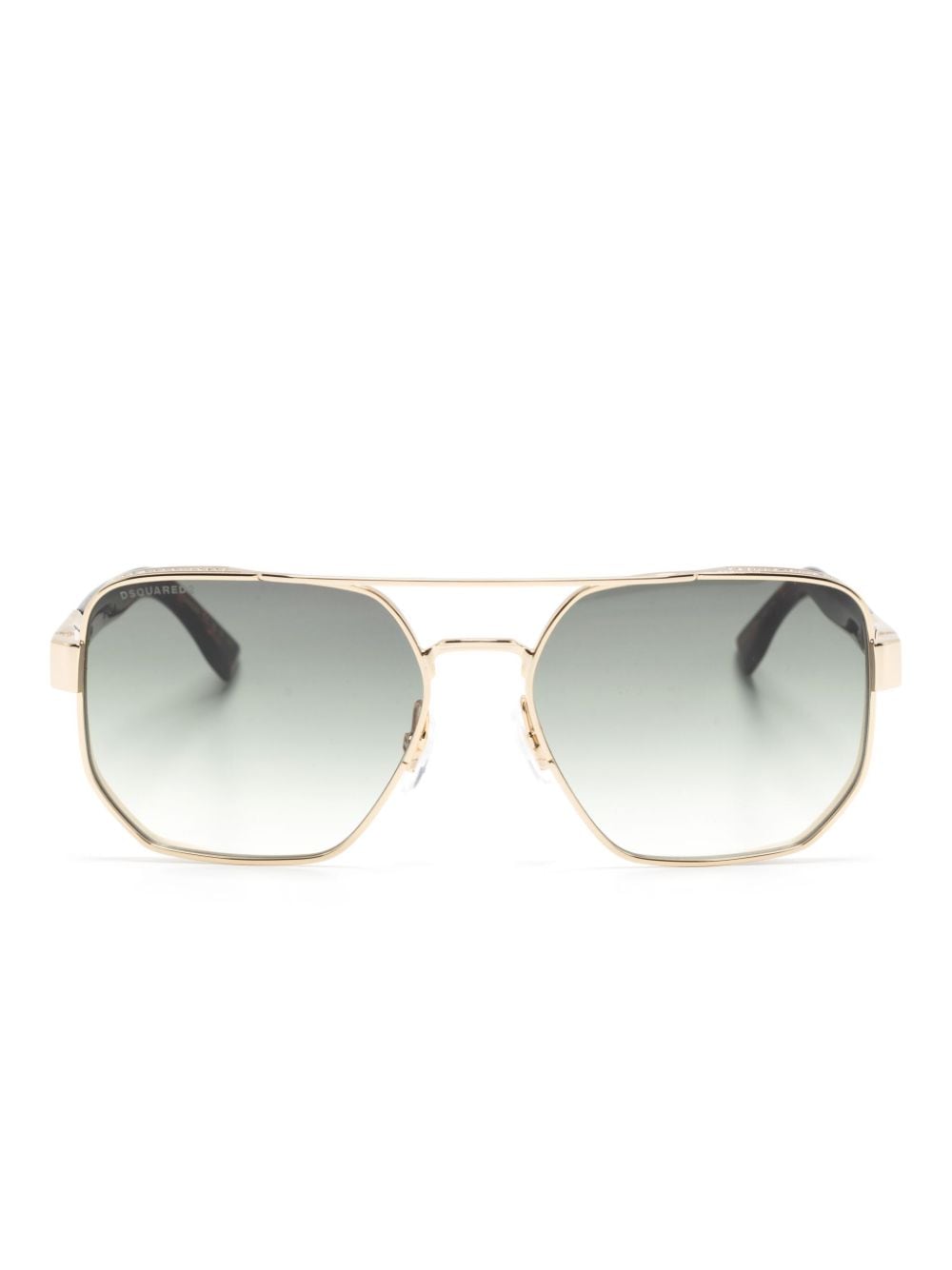 Dsquared2 Eyewear logo-print square-frame sunglasses - Brown von Dsquared2 Eyewear