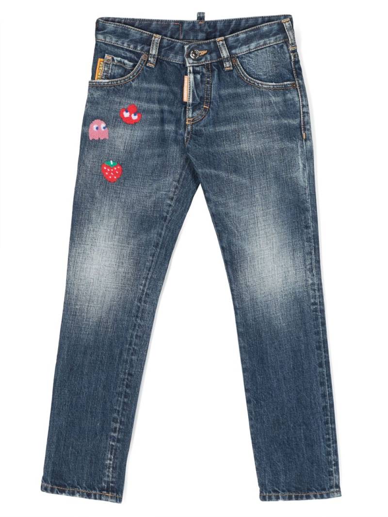 Dsquared2 Kids Clement mid-rise straight jeans - Blue von Dsquared2 Kids