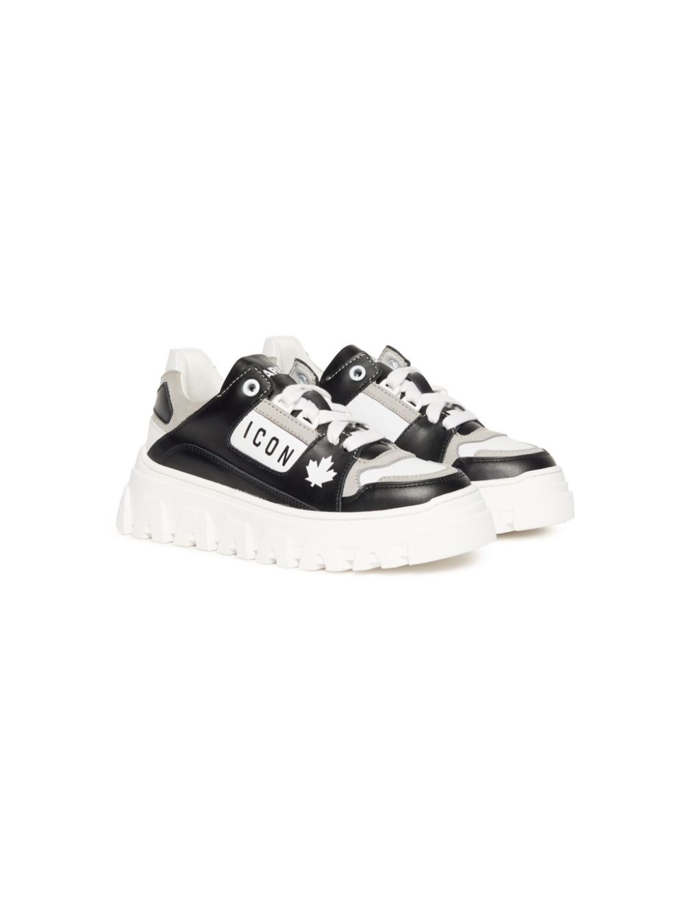 Dsquared2 Kids Icon chunky-sole trainers - Black von Dsquared2 Kids