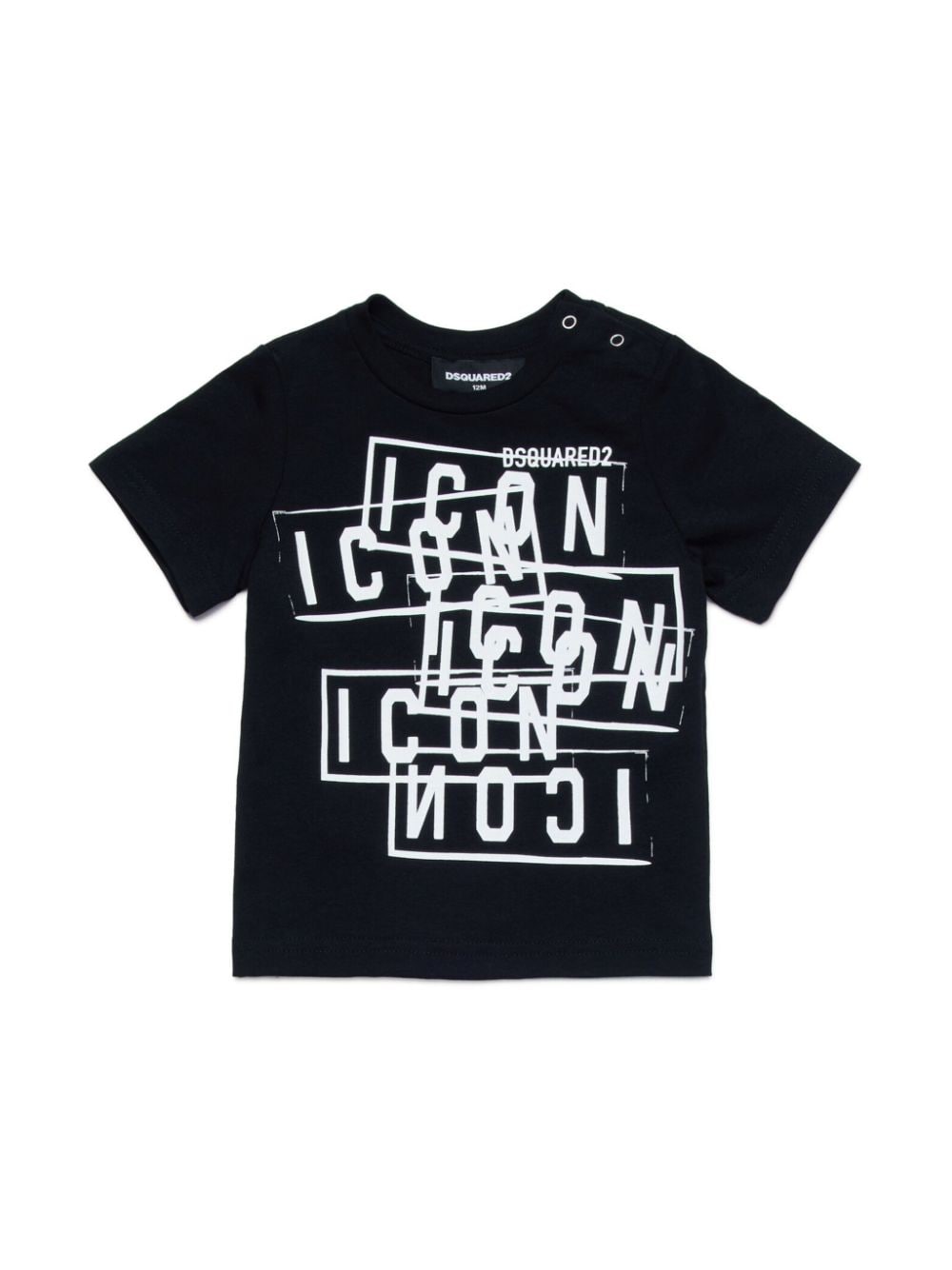 Dsquared2 Kids Icon logo-print cotton T-shirt - Black von Dsquared2 Kids