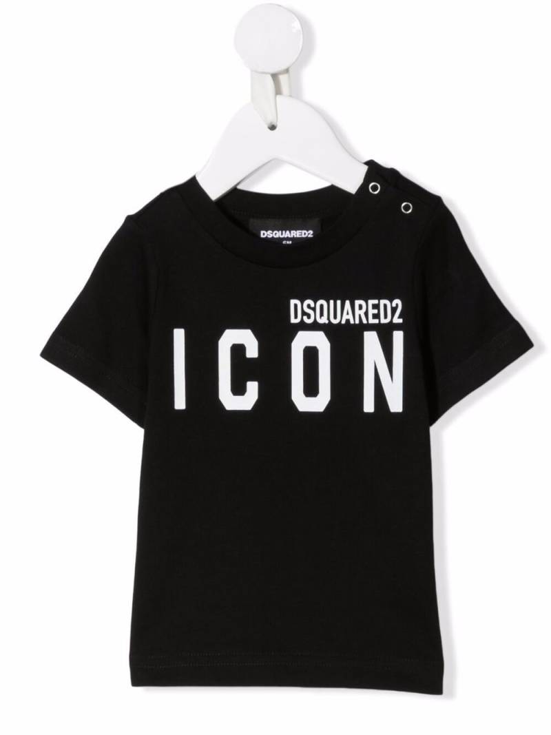 Dsquared2 Kids Icon logo-print cotton T-shirt - Black von Dsquared2 Kids