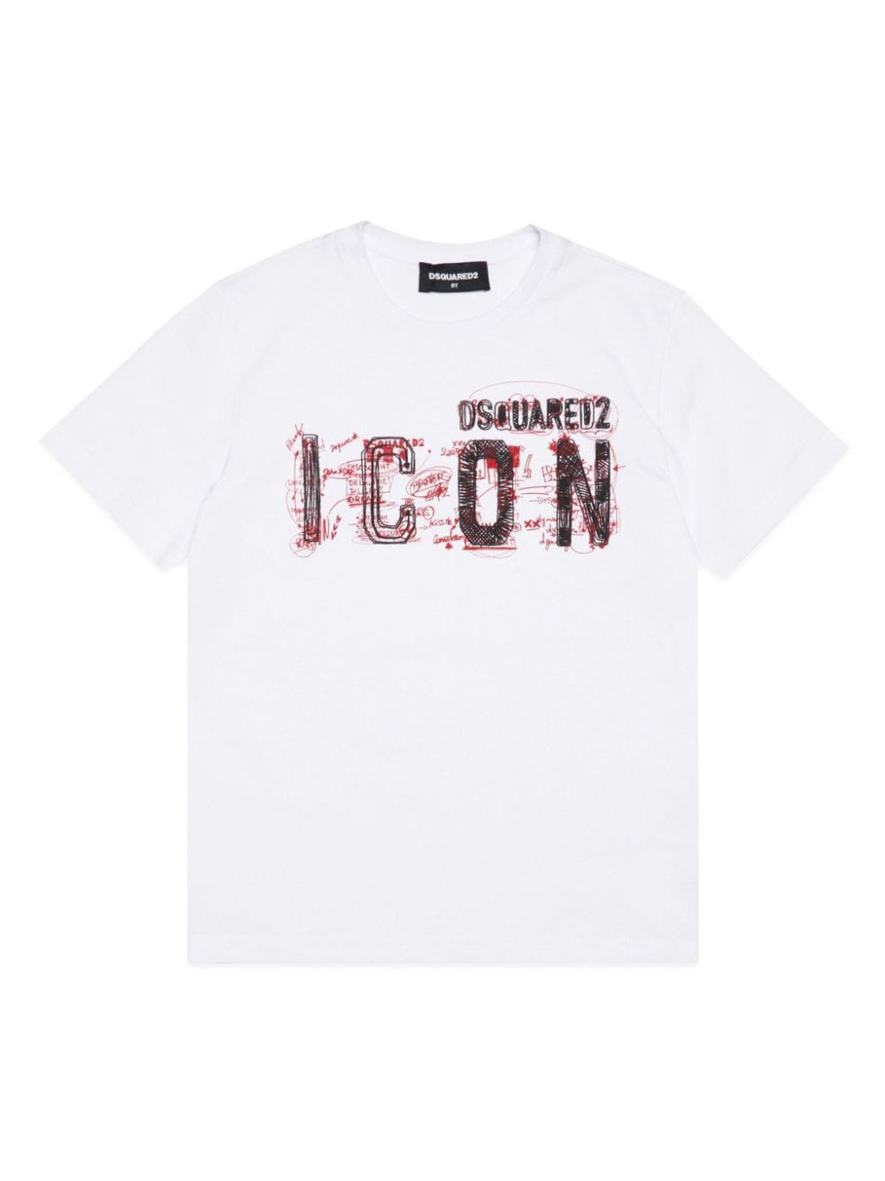 Dsquared2 Kids Icon logo-print cotton T-shirt - White von Dsquared2 Kids