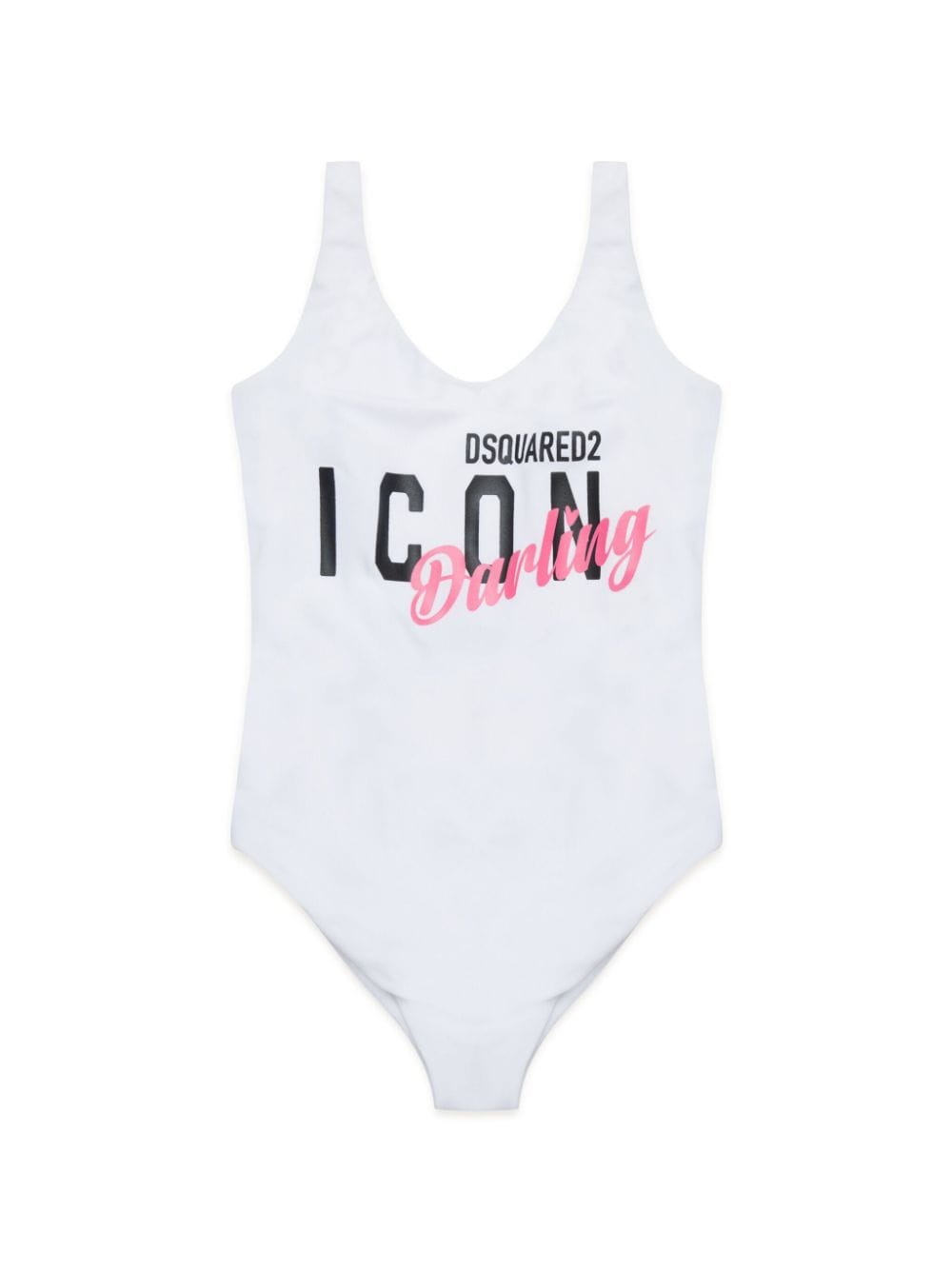 Dsquared2 Kids Icon logo-print swimsuit - White von Dsquared2 Kids