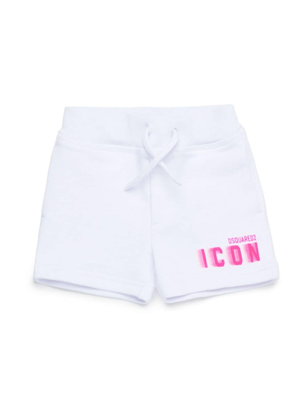 Dsquared2 Kids Icon-print cotton shorts - White von Dsquared2 Kids