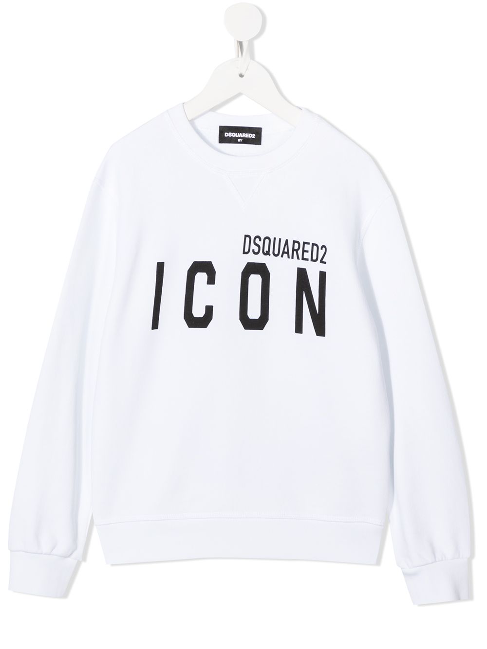 Dsquared2 Kids Icon-print cotton sweatshirt - White von Dsquared2 Kids