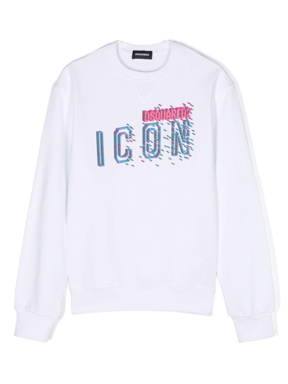 Dsquared2 Kids Icon-print cotton sweatshirt - White von Dsquared2 Kids