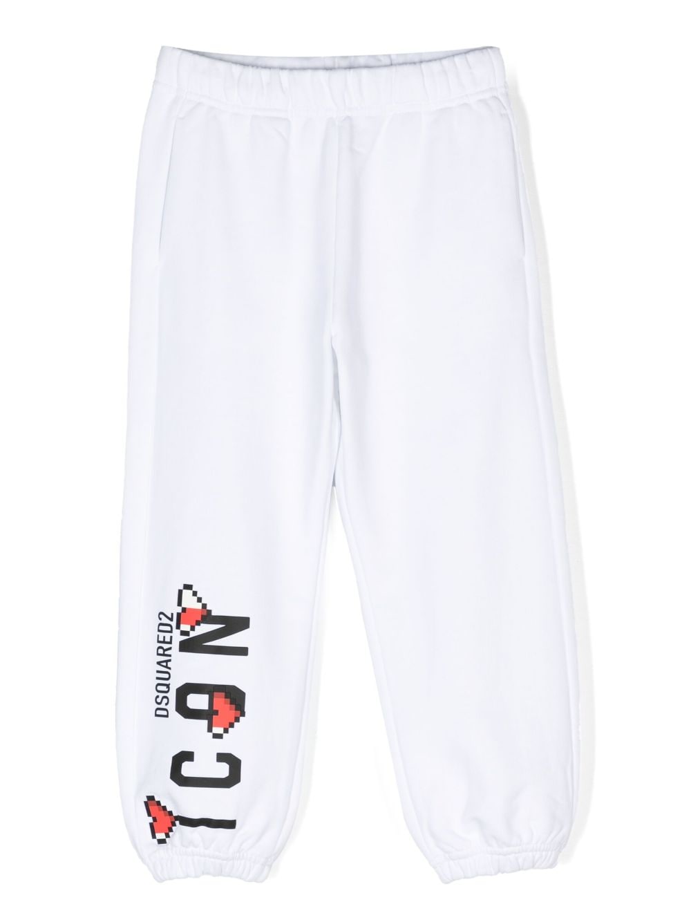 Dsquared2 Kids Icon-print cotton track pants - White von Dsquared2 Kids